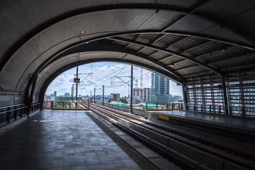 Photo sur Plexiglas Gare end railway station in Bangkok