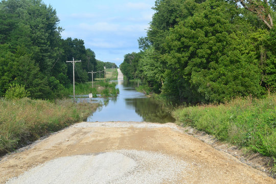 The Flooded Country Bridge