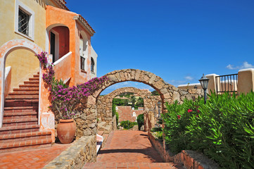 Fototapeta na wymiar Residenze estive in Costa Smeralda - Sardegna