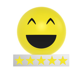 Smiley mit guter Bewertung