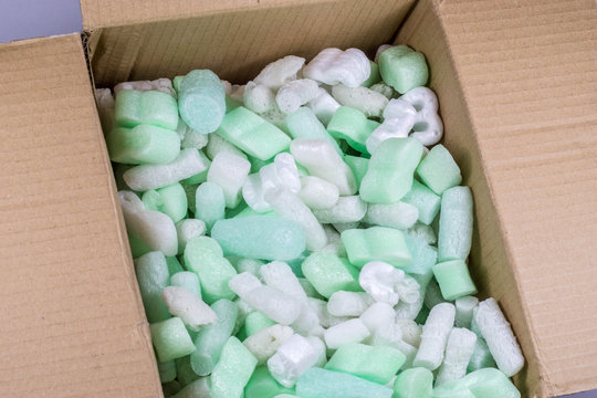 Verpackungsmaterial in einem Karton