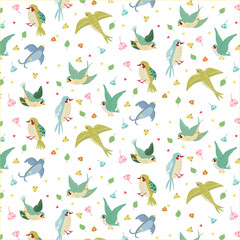 Seamless Pattern with bird