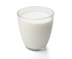 milk in a glass cup