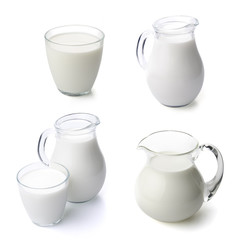 Milk isolated on white