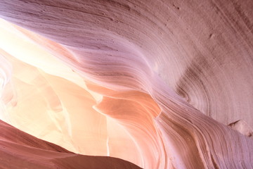 Obraz premium Scenic and Magic Antelope Canyon w pobliżu Page, Arizona, Stany Zjednoczone Ameryki