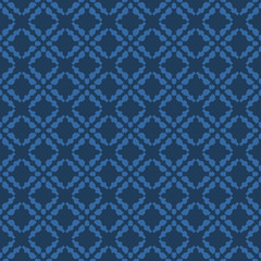 Blue abstract background, striped textured geometric seamless pattern