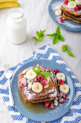 French toast with banana
