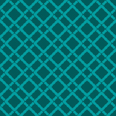 Cyan abstract background, striped textured geometric seamless pattern