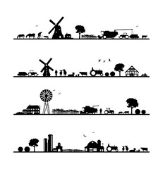 Silhouette Landwirtschaft  © SimpLine
