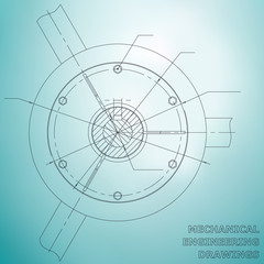 Mechanical engineering drawings. Engineering illustration