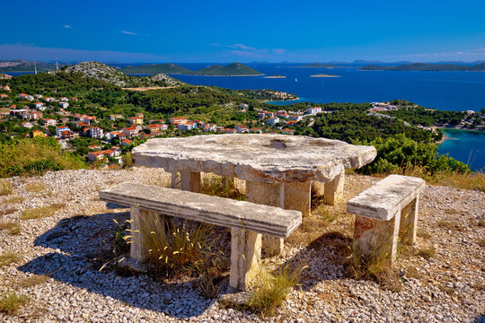 Archipelago of Croatia hill viewpoint