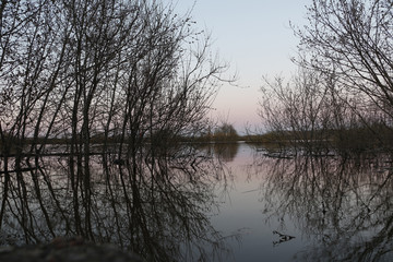 Nice lake in a beautiful autumn day