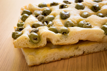 Focaccia con olive