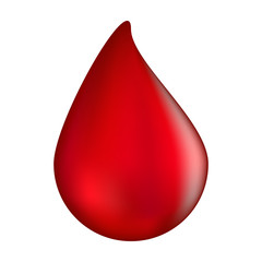 Fototapeta premium blood drop vector symbol icon design. illustration isolated on w