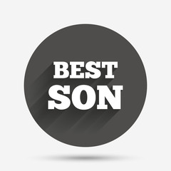 Best son sign icon. Award symbol.