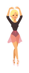 Ballerina dancer vector girl