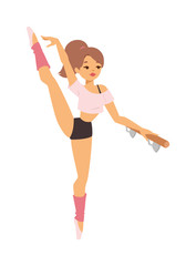 Ballerina dancer vector girl