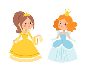 Princess vector set.