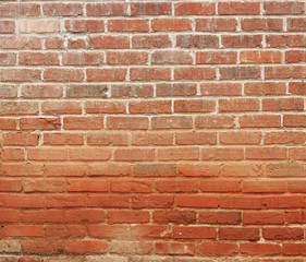 facade view of old brick wall background