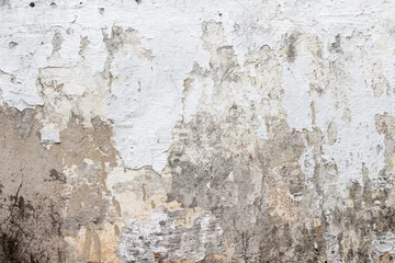 Crédence de cuisine en verre imprimé Vieux mur texturé sale texture de mur en béton blanc