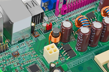 Green computer motherboard