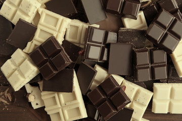 Chopped chocolate bars