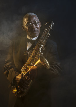 African American Saxophonist Sax Jazz Music