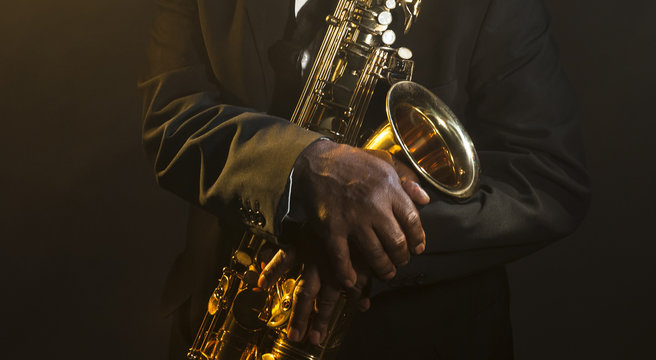 African American Saxophonist Sax Jazz Music
