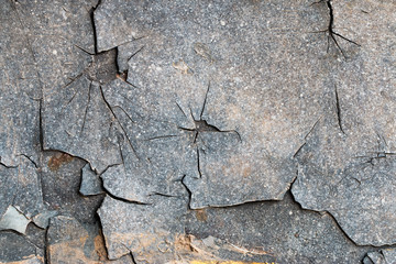 A background of peeling paint and rusty old metal