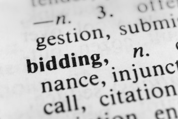 Obraz premium Bidding