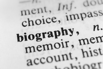 Biography - obrazy, fototapety, plakaty