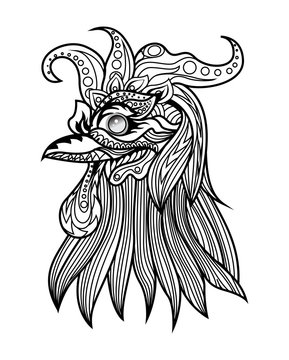 Phoenix Bird Tattoo-Fictional fiery bird phoenix in abstract flame