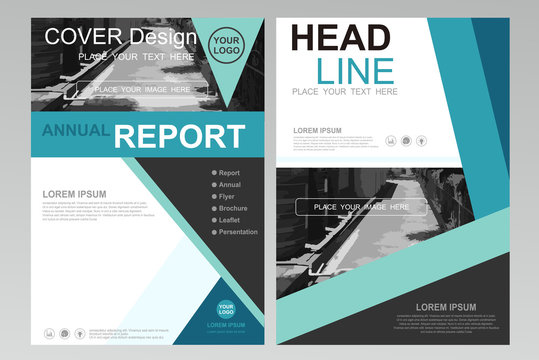 Abstract pattern vector modern flyers brochure / annual report /design templates / stationery with white background in size a4