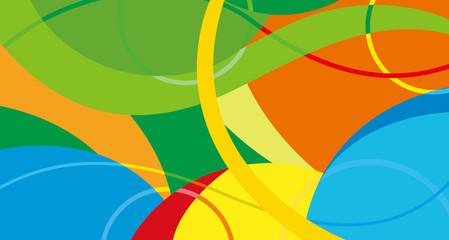 Rio vector color background, Brazil Summer 2016 Games in Rio de Janeiro , abstract colorful backdrop , sport games background 2016 - obrazy, fototapety, plakaty