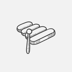 Xylophone sketch icon.