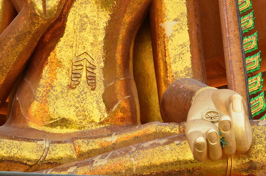 Giant Golden Buddha Statue in Thailand