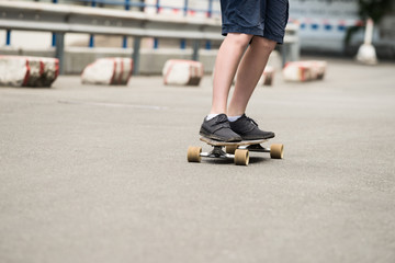 Boy Skating On Street