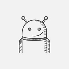 Android sketch icon.
