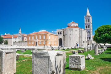 Summer view at Zadar town, Croatia.