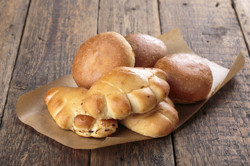 Pirozhki. Traditional Russian small stuffed pies.