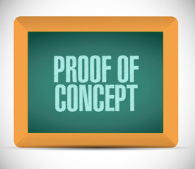 proof of concept chalkboard sign concept