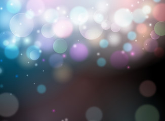 colorful abstract blue and pink pastel bokeh light background