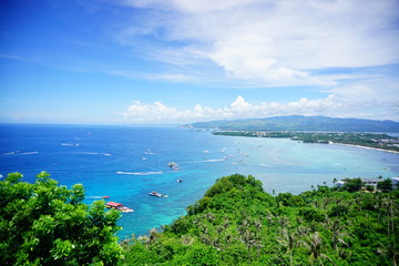 View From Mt Luho Viewpoit in Boracay Philippines