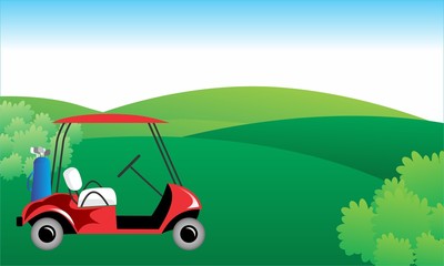 golf course illustration