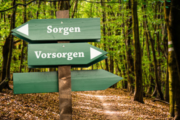 Schild 98 - Vorsorgen