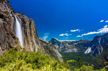 Gordijnen Upper Yosemite Fall and Yosemite Valley © fotos2sell