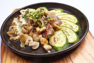 meat with vegetables