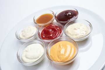 different sauces