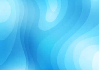 Blue abstract waves background