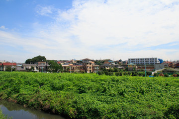 Fototapeta na wymiar Landscape of Saitama Omiya-ku,